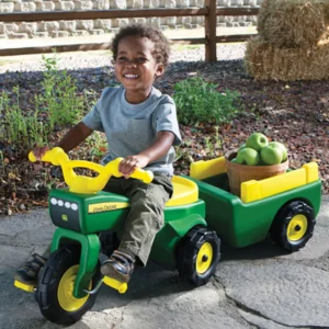 John Deere Trike And Wagon Set