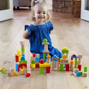 TimberBlocks – 100 Piece Wooden Block Set