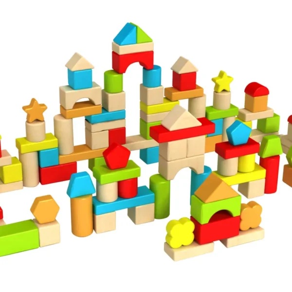 TimberBlocks - 100 Piece Wooden Block Set