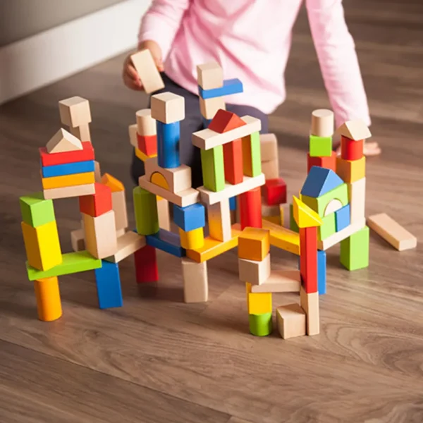 TimberBlocks - 100 Piece Wooden Block Set